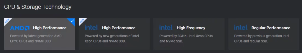 CPU 和存储选择