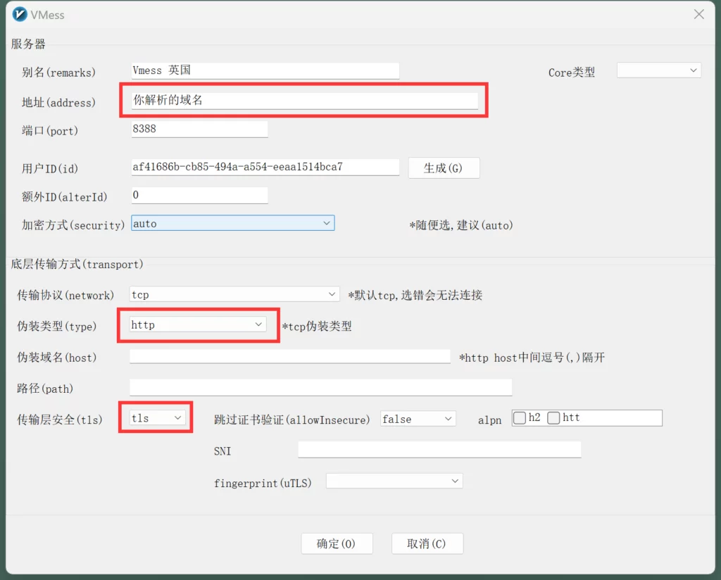 VMess + TLS（Https）